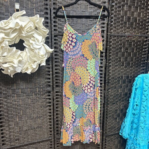 Harlow & Rose Netted Slip Midi Dress Size Large - Picture 7 of 7